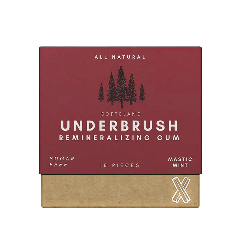 Underbrush Mineral Remineralizing Gum Chewing Gum Sugar Natural Supplement Vitamin Mints Free Low Heat Fresh Breath